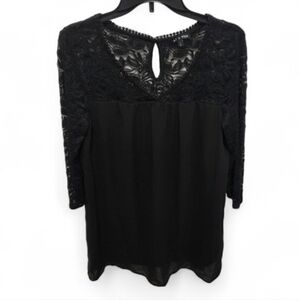 Black Laced Satin Dress